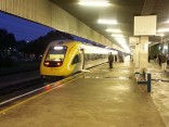 The first new Prospector Train, emerges from the Midland Workshops